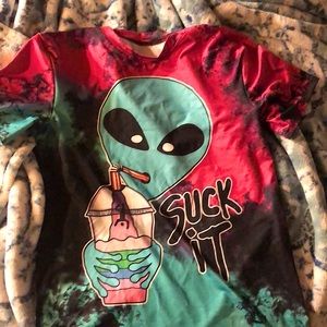 Alien tshirt jersey fabric